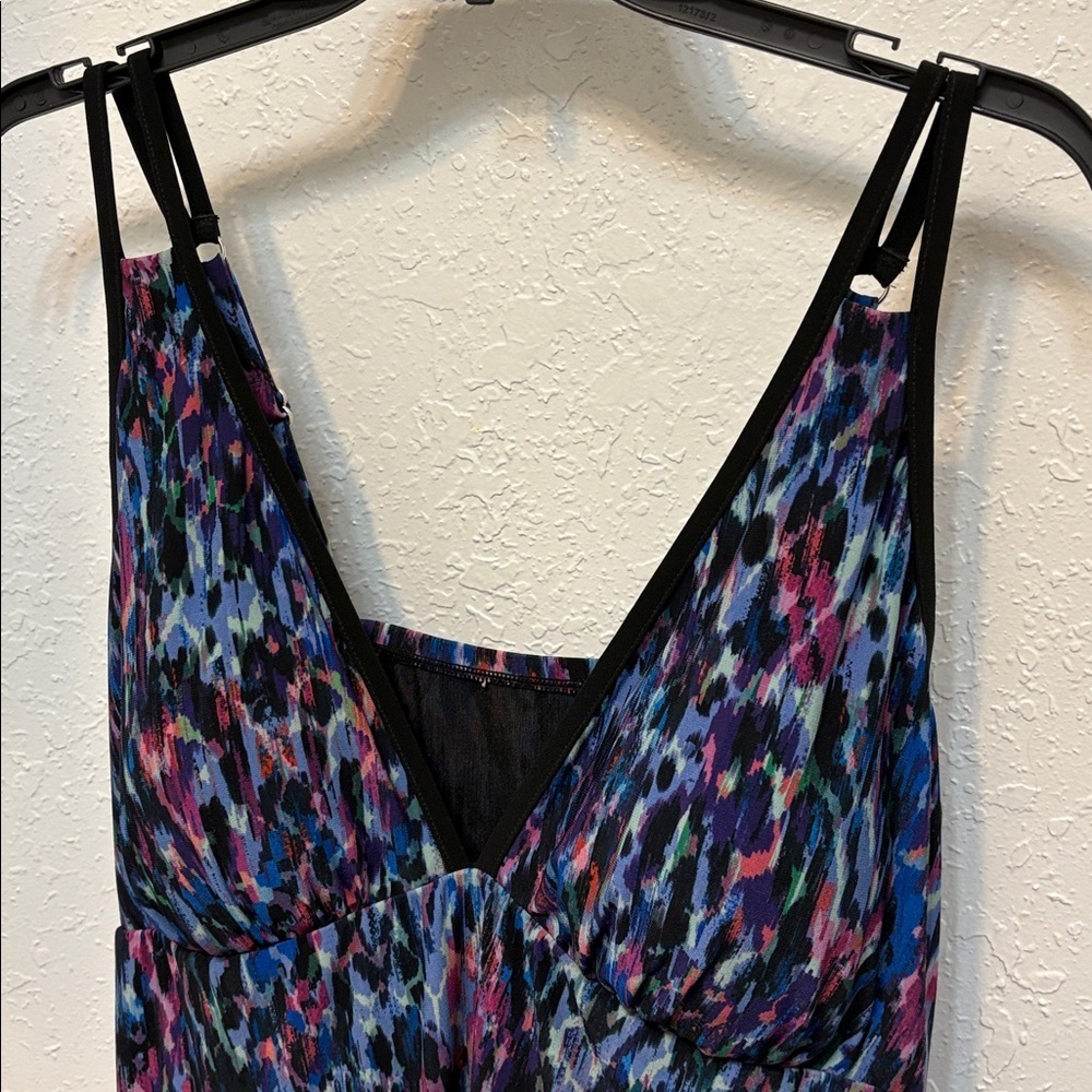 Plus Size Trimshaper Tracey Black Multi Swimdress Size 18 - Picture 5 of 14